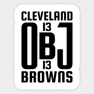 OBJ Cleveland Browns 2 Sticker